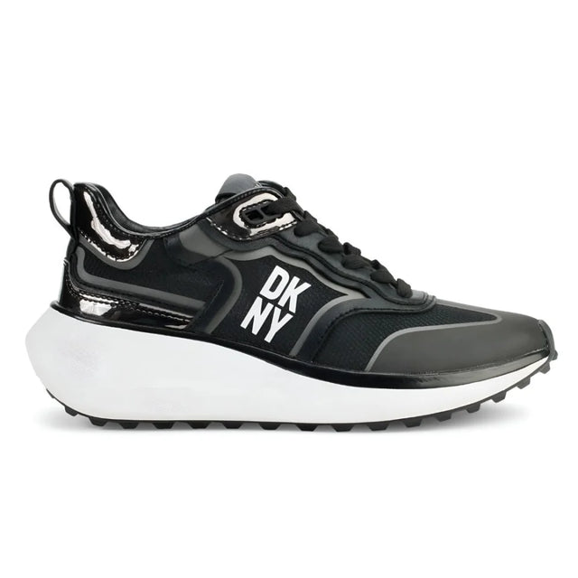 DKNY AKI Lace up Sneaker Women - BLKWHT - 36 / Black/ White