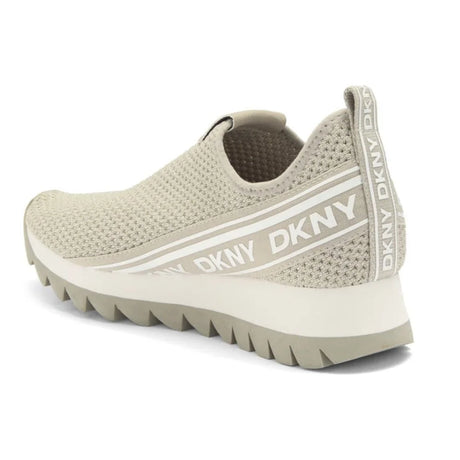 DKNY Alani Lace Up Sneaker Women - BEG - 37.5 / Glittered Beige