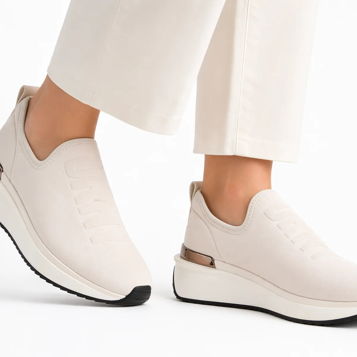 DKNY ALONA - SLIP ON SNEAKER Women - BEG