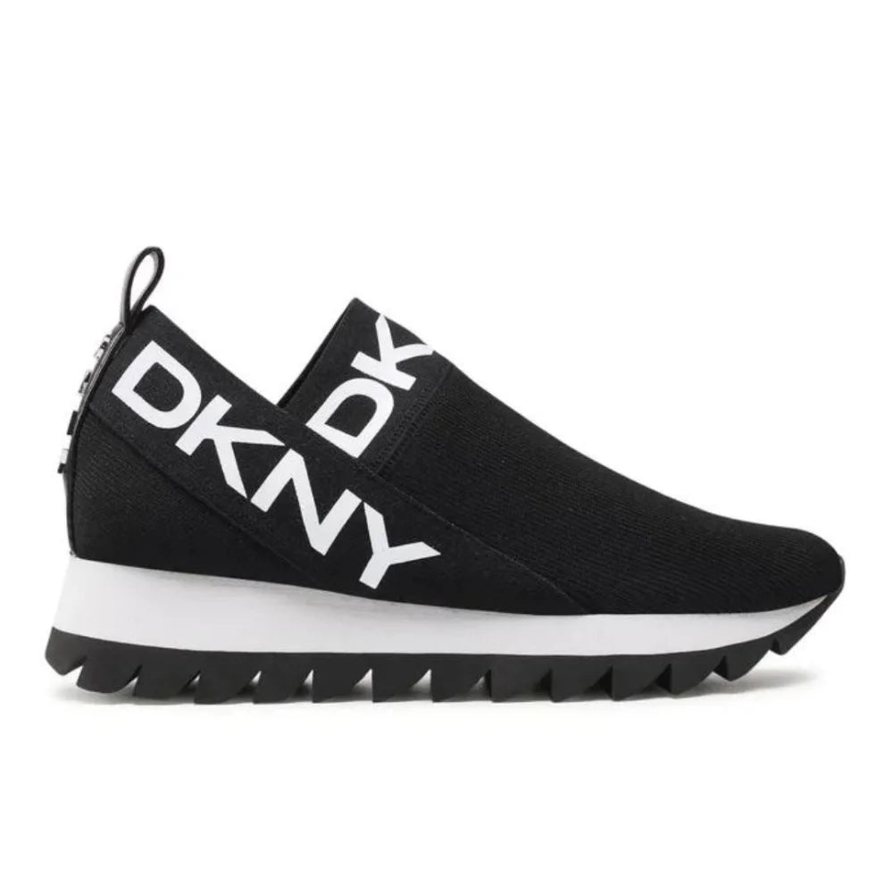 DKNY Ashton Logo Slip On Sneakers Women - BLK