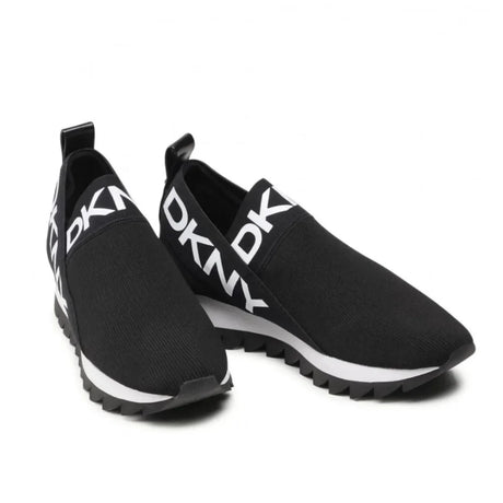 DKNY Ashton Logo Slip On Sneakers Women - BLK