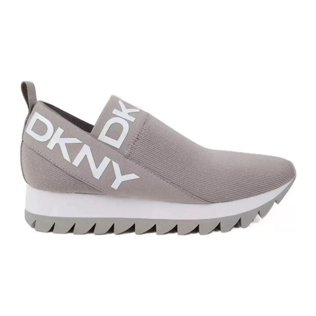 DKNY Ashton Logo Slip On Sneakers Women - GRY - 38 / Gray