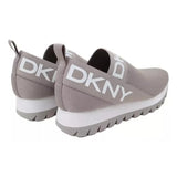 DKNY Ashton Logo Slip On Sneakers Women - GRY