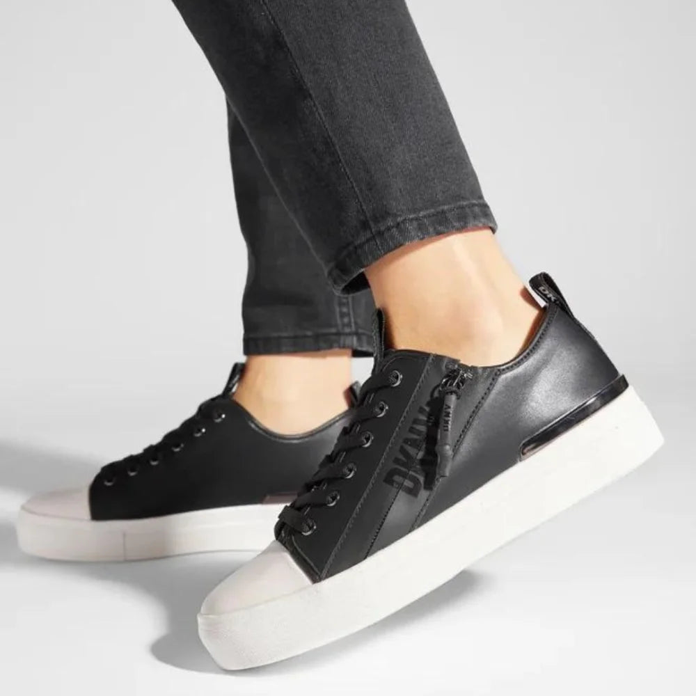 DKNY Chaney Lace Up Sneaker Women - BLK - 36 / Black