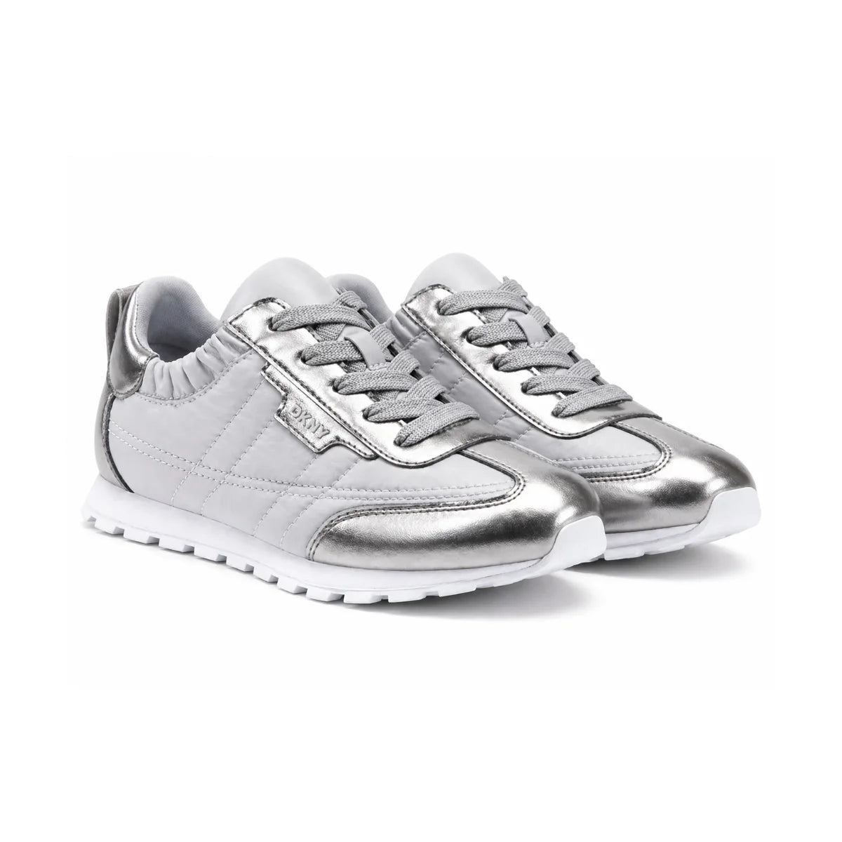 DKNY Fahn Sporty Lace Up Sneaker Women - GRY - Gray / 35