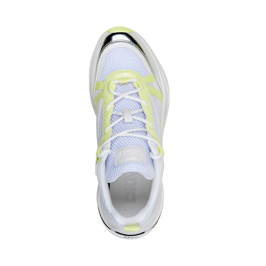 DKNY Juna Lace Up Sneaker Women - WHTYEL