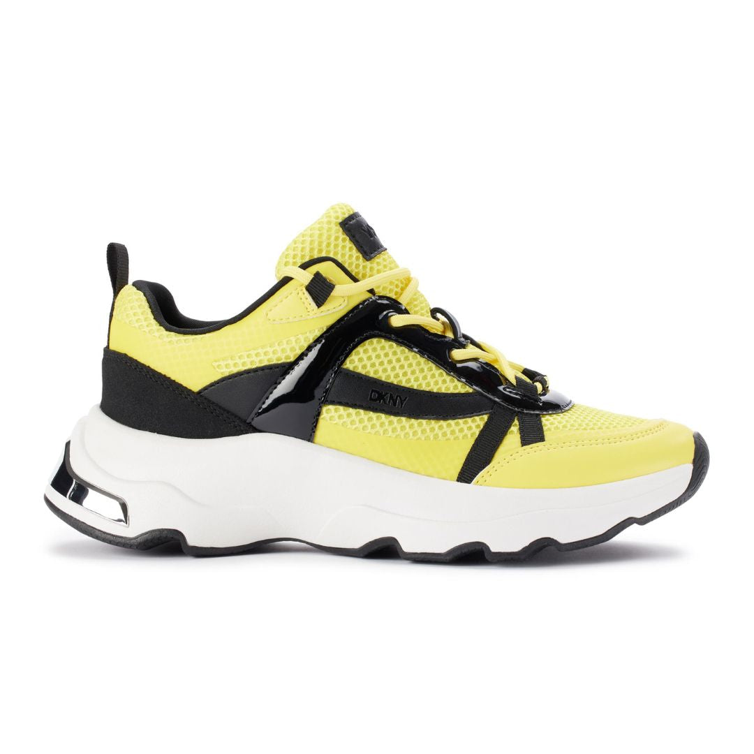 DKNY Juna Lace Up Sneaker Women - YELBLK - Yellow/ Black / 36