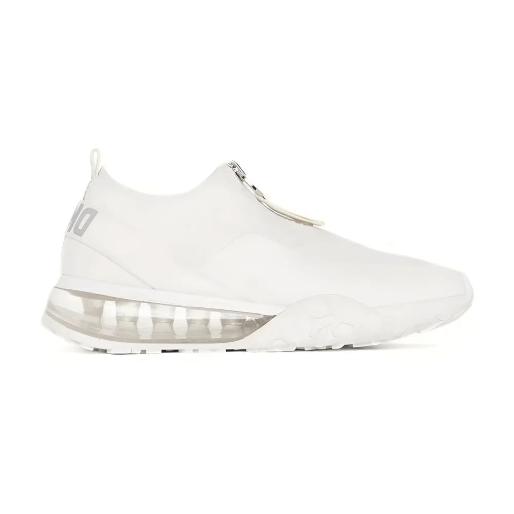 DKNY Kadia Zip-Up Sneaker - WHT - 37 / White