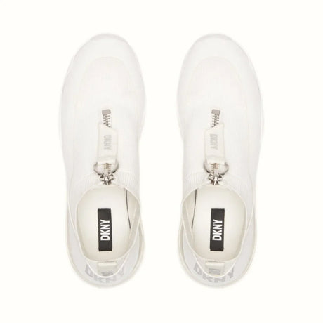 DKNY Kadia Zip-Up Sneaker - WHT