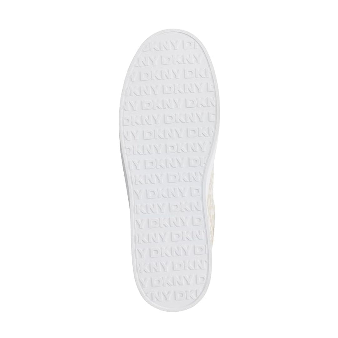 DKNY Maben Mono Lace-Up Sneaker Women - BEG