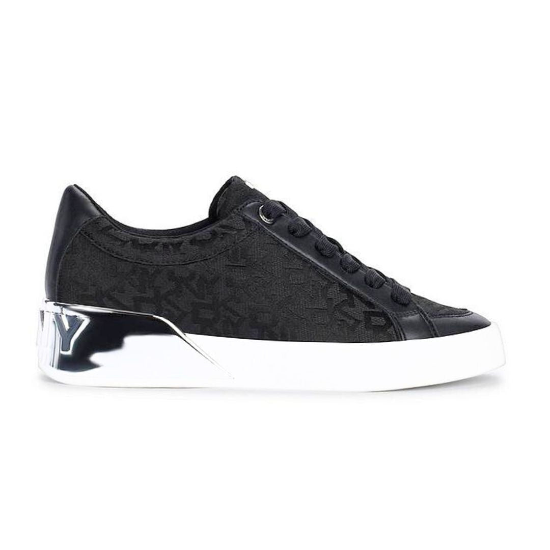 DKNY Maben Mono Lace-Up Sneaker Women - BLK - Black / 36