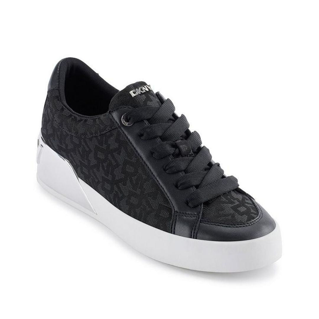 DKNY Maben Mono Lace-Up Sneaker Women - BLK