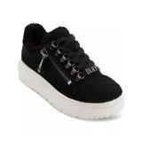 DKNY Matti fleece Lace Up Sneakers Women - BLK - 38.5 / Black