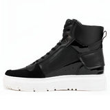 DKNY Mayzi Leather High Top Trainers Women - BLK - 36 / Black