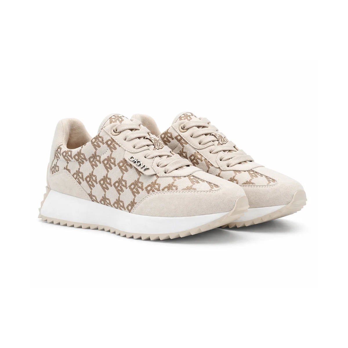 DKNY Naples lace-up Sneakers Women - BEG - Beige / 35