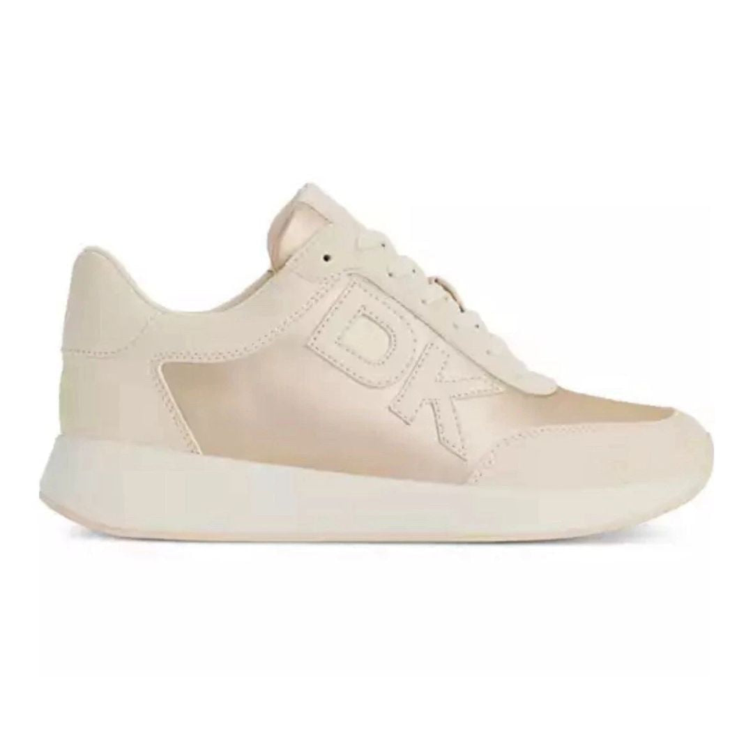DKNY Oaks Logo Lace Up Sneakers Women - BEG - Beige / 36