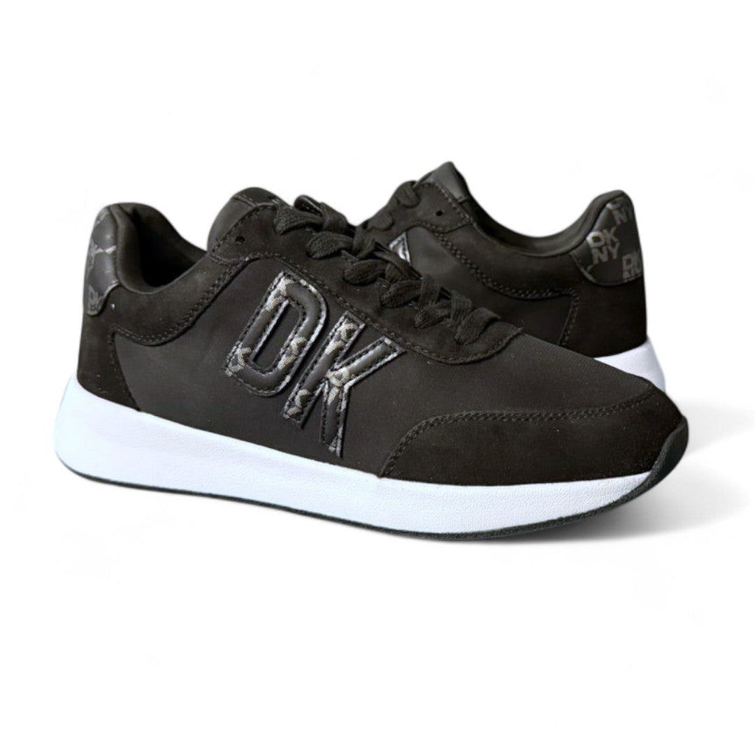 DKNY Oaks Logo Lace Up Sneakers Women - BLK