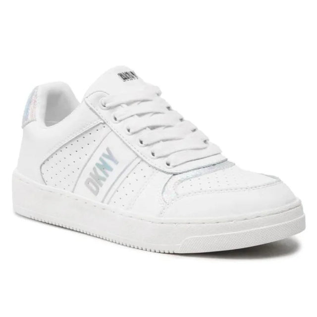 DKNY Odlin Lace up Sneaker Women K4215349-WHT - 36 / White