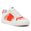 DKNY Odlin Lace up Sneaker Women K4271369-WHTORG - 36 / White/ Orange