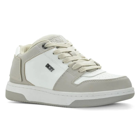 DKNY Ozone Lace up Sneaker Women K3200698-WHTBEG - 37 / White / Beige