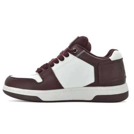 DKNY Ozone Lace up Sneaker Women K3200698-WHTRED - 37 / White / Maroon