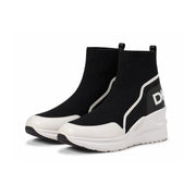 DKNY Permila Wedge Ankle SNEAKER Women - BLK - Black / 35