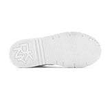 DKNY Scattered Logo Leather Sneakers Women - WHTGLD