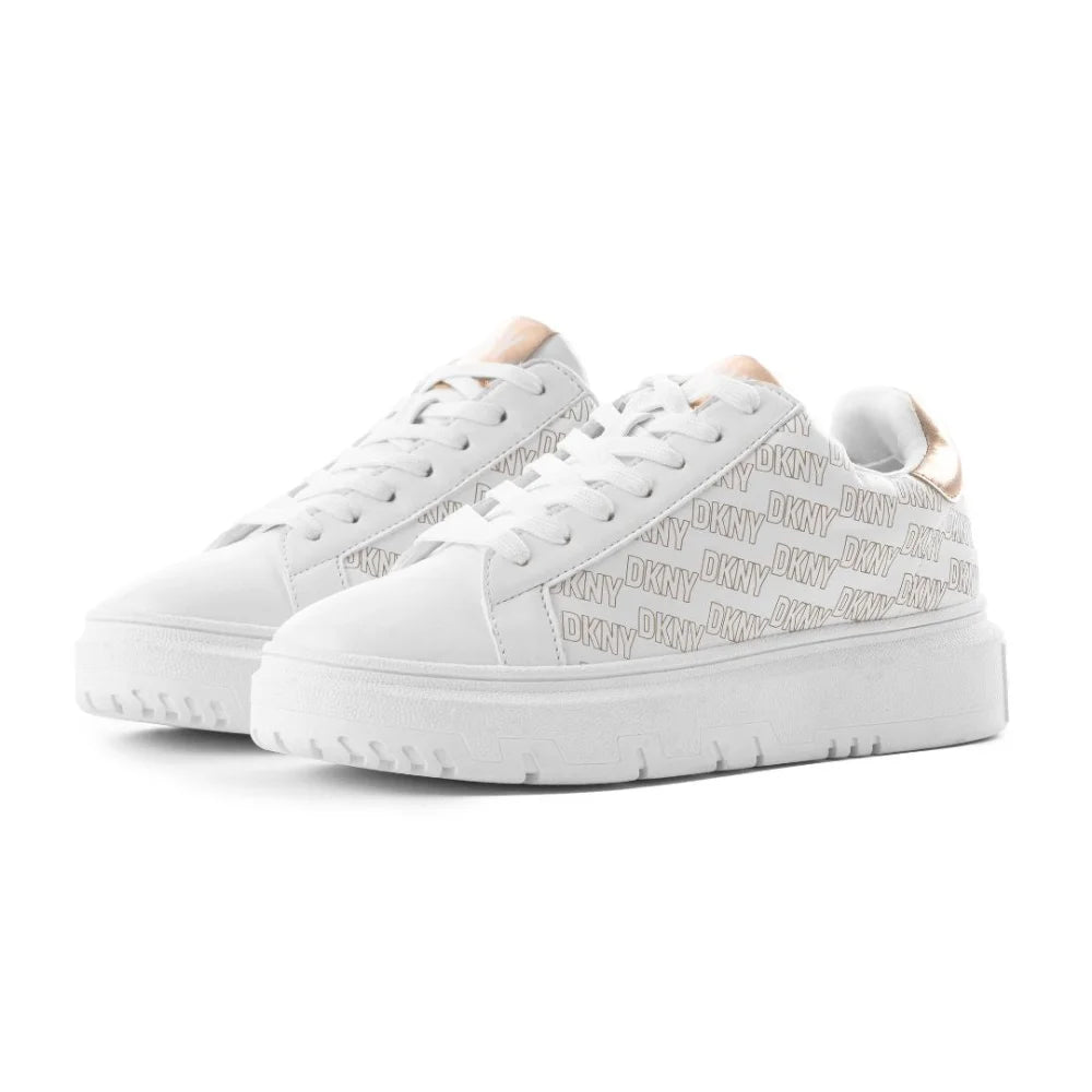 Dkny leather sneakers clearance