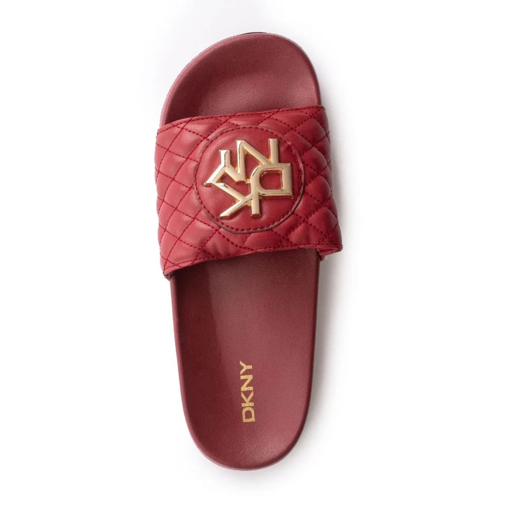 Red dkny slides discount