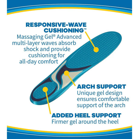 Dr. Scholl’s Energizing Comfort Everyday Insoles with Massaging Gel® Men - 40-48 - Accessories