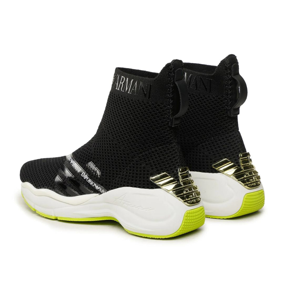 EMPORIO ARMANI Ankle Sock Sneakers Women X3Z061-BLK