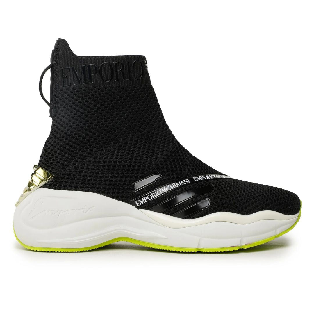EMPORIO ARMANI Ankle Sock Sneakers Women X3Z061-BLK