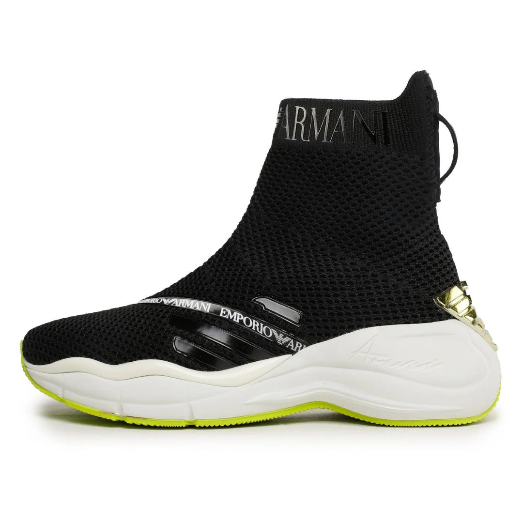 EMPORIO ARMANI Ankle Sock Sneakers Women X3Z061-BLK
