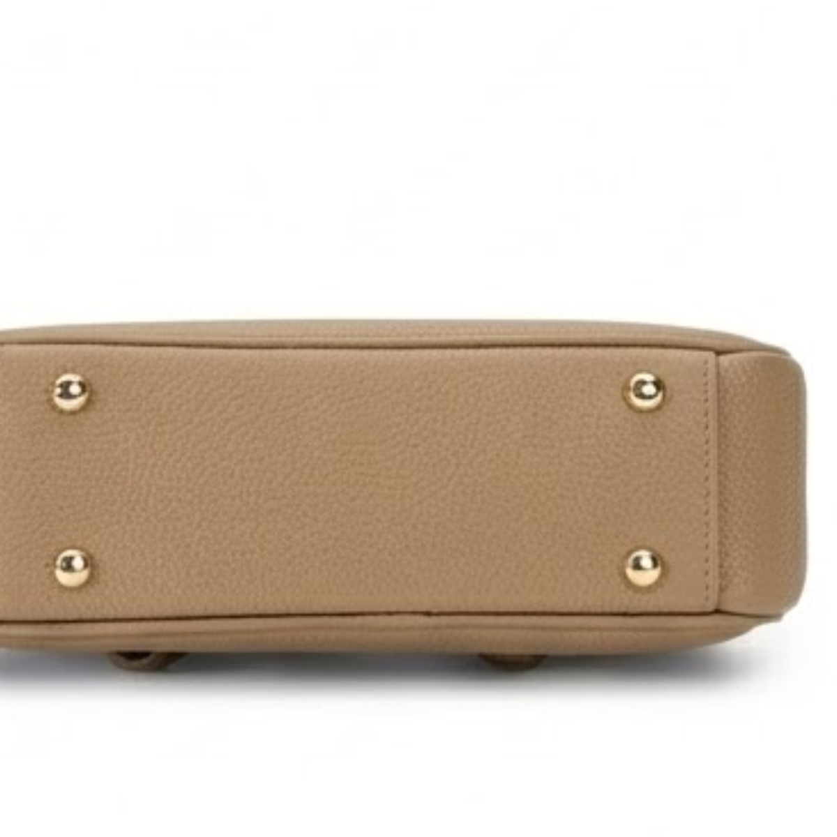 Emporio Armani Business bag in tumbled leather - BEG - Beige