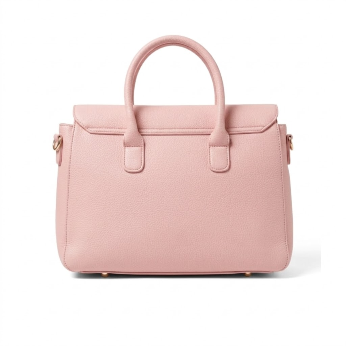 Emporio Armani Business bag in tumbled leather - PNK - Pink