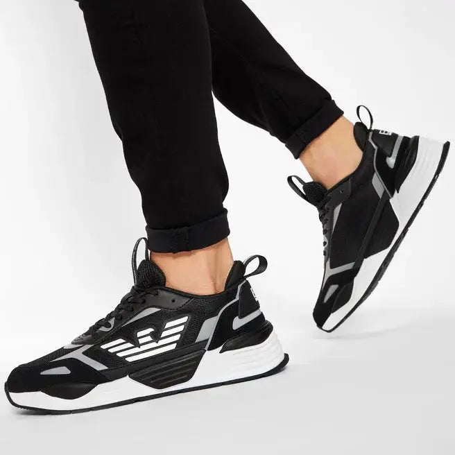 EMPORIO ARMANI EA7 Ace Runner Sneakers Men - BLKWHT - Black/ White / 40 - Shoes