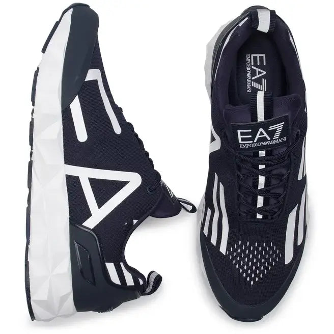 EMPORIO ARMANI EA7 Ultimate Kombat Sneakers Unisex - NVYWHT - Shoes