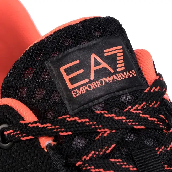 EMPORIO ARMANI EA7 X8X053 Trainer Men - BLKORG - Black/Orange / 43 1/3 - Shoes