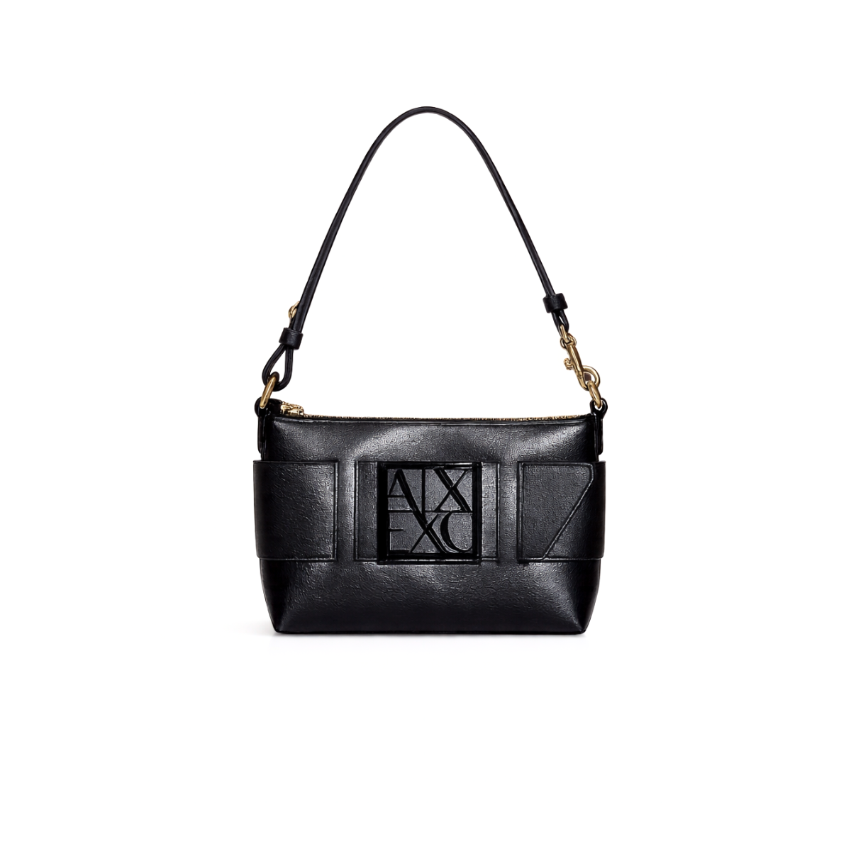Emporio Armani maxi logo Shoulder Bag Women - BLK - Black