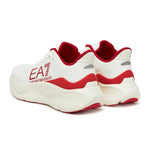 EMPORIO ARMANI Mesh Lace-Up Sneakers X8X245-WHTRED