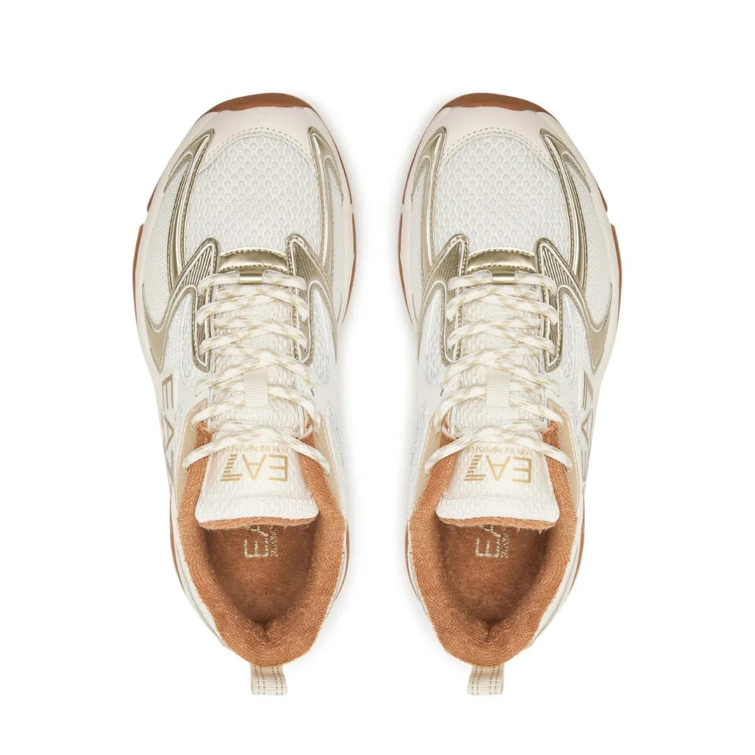 EMPORIO ARMANI Mesh Lace-Up Sneakers X8X249-BEGGLD