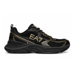 EMPORIO ARMANI Mesh Lace-Up Sneakers X8X249-BLKGLD