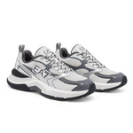 EMPORIO ARMANI Mesh Lace-Up Sneakers X8X249-DGRYSLV - Dark Gray-Sliver / 43 1/3