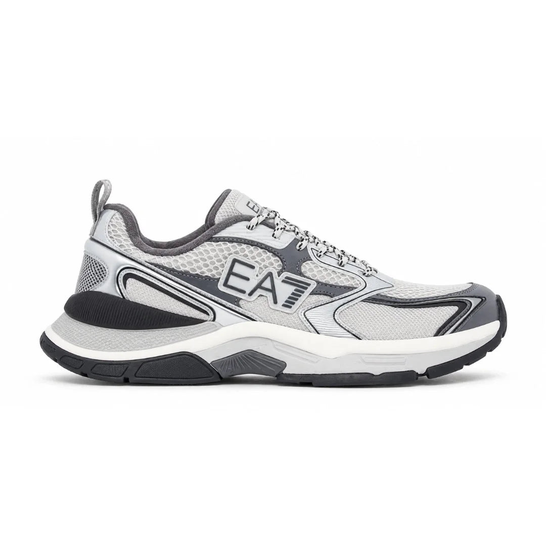 EMPORIO ARMANI Mesh Lace-Up Sneakers X8X249-DGRYSLV