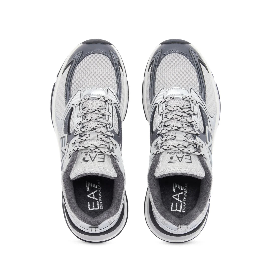 EMPORIO ARMANI Mesh Lace-Up Sneakers X8X249-DGRYSLV