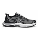 EMPORIO ARMANI Mesh Lace-Up Sneakers X8X249-GRYBLK - Gray Black / 44 2/3