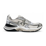EMPORIO ARMANI Mesh Lace-Up Sneakers X8X249-GRYSLV - Gray Silver / 48