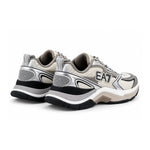 EMPORIO ARMANI Mesh Lace-Up Sneakers X8X249-GRYSLV - Gray Silver / 48