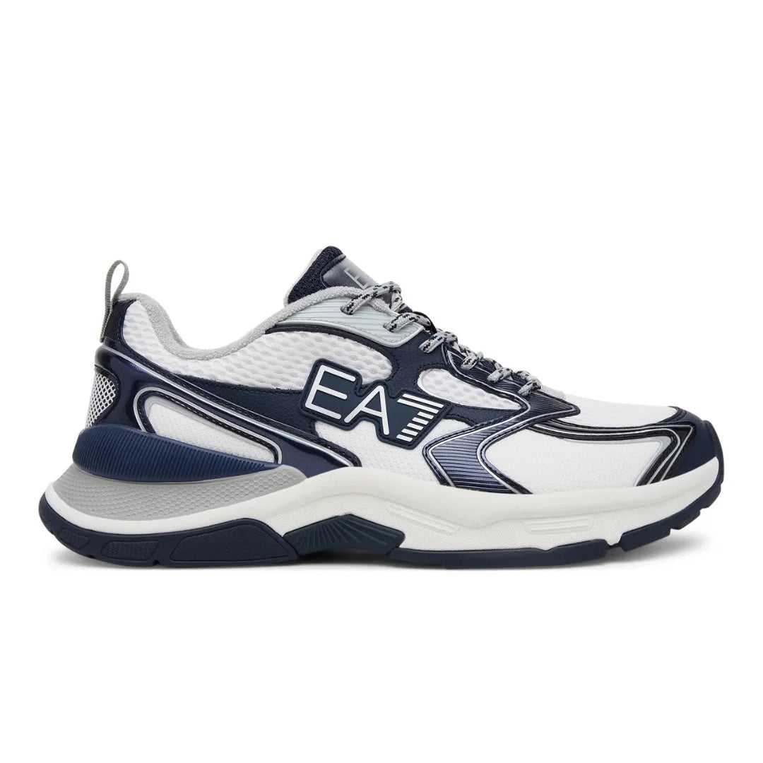 EMPORIO ARMANI Mesh Lace-Up Sneakers X8X249-NVYSLV