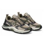 EMPORIO ARMANI Mesh Lace-Up Sneakers X8X249-OLV - Olive / 46 2/3